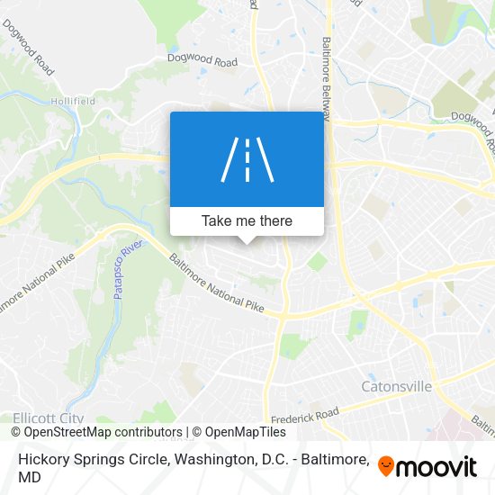 Hickory Springs Circle map