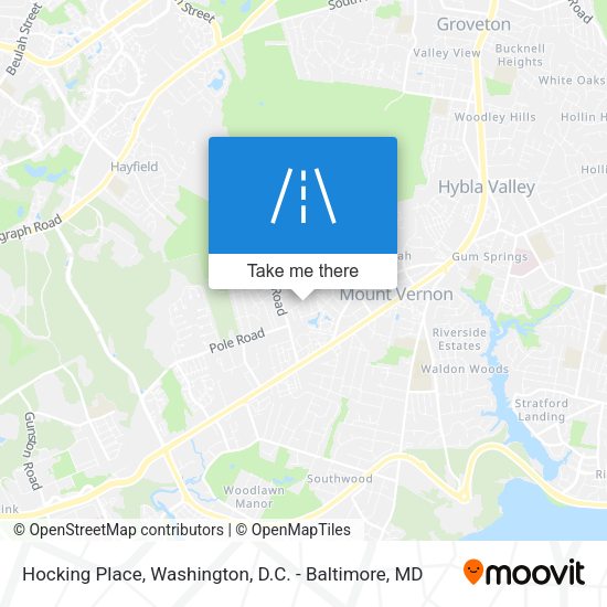 Hocking Place map