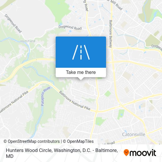 Hunters Wood Circle map