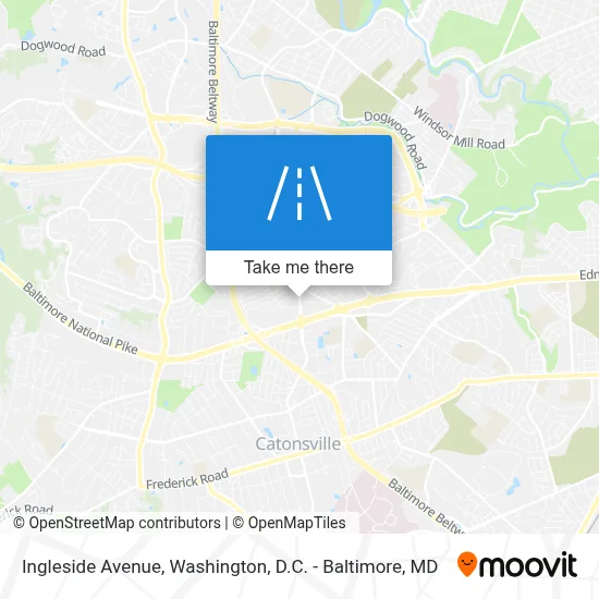 Ingleside Avenue map