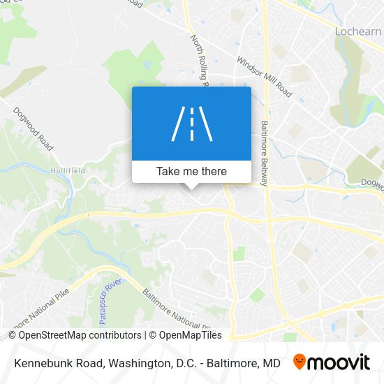 Kennebunk Road map