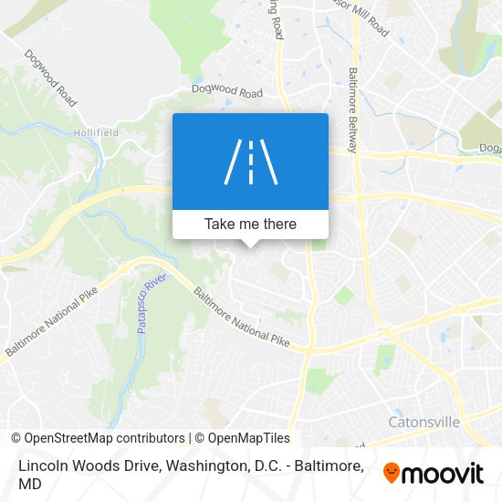 Mapa de Lincoln Woods Drive