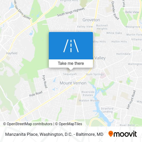 Manzanita Place map