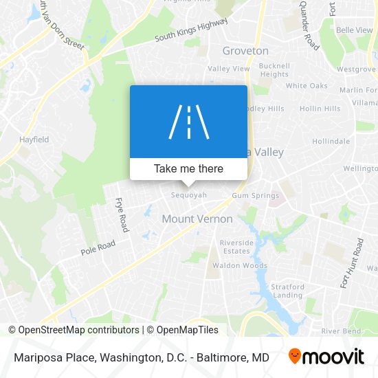 Mariposa Place map