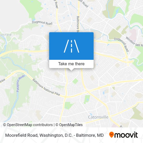 Moorefield Road map