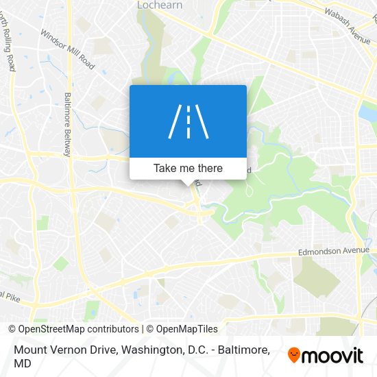 Mount Vernon Drive map