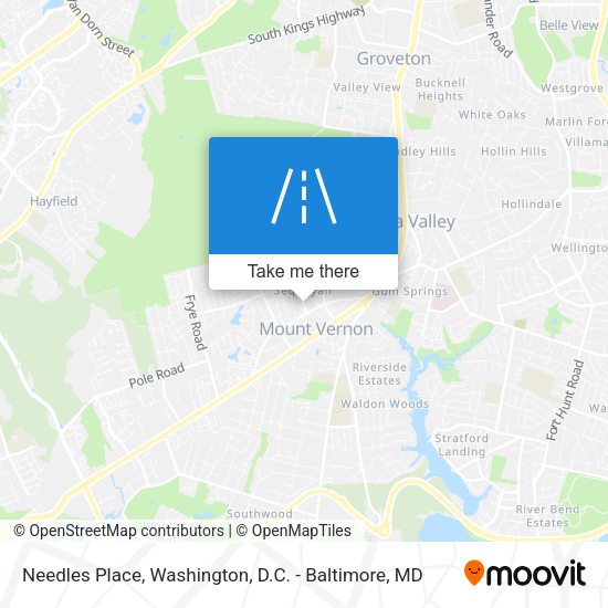 Mapa de Needles Place
