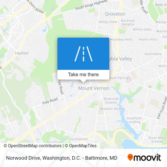 Norwood Drive map