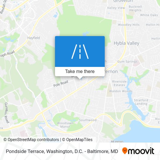 Mapa de Pondside Terrace