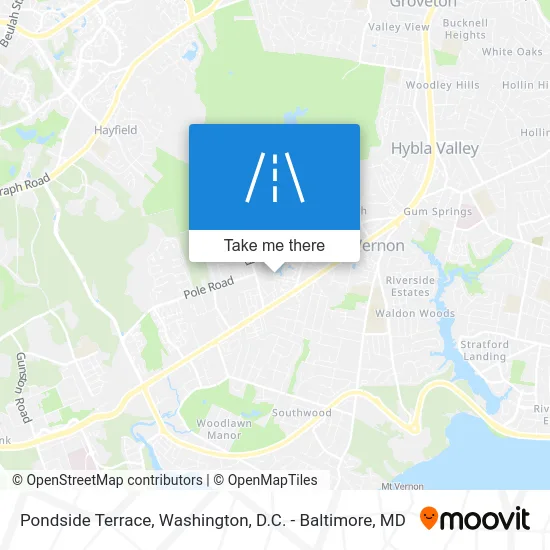 Pondside Terrace map