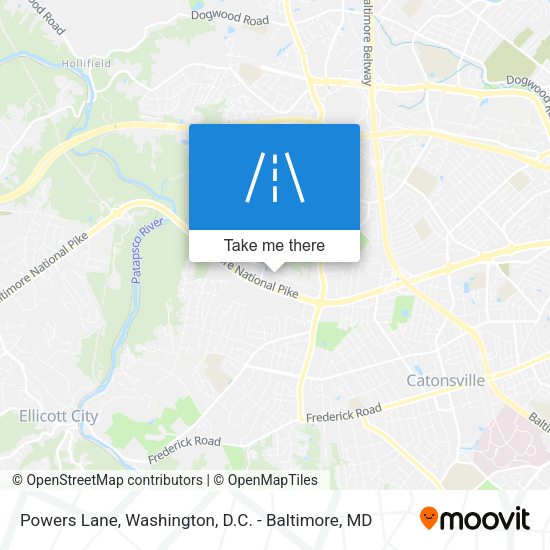 Mapa de Powers Lane