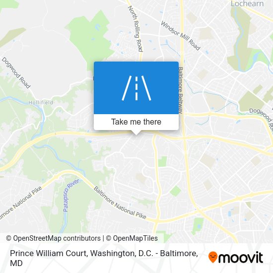 Mapa de Prince William Court