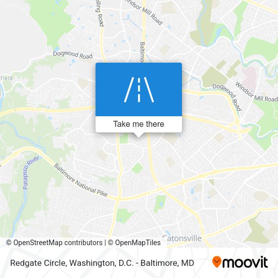 Redgate Circle map
