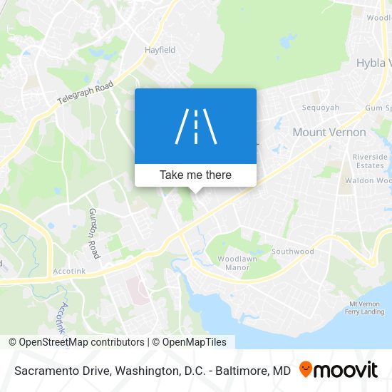 Sacramento Drive map