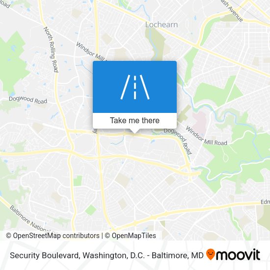 Mapa de Security Boulevard