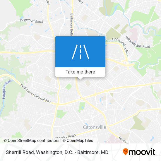 Sherrill Road map