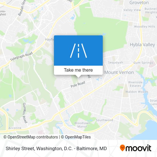 Shirley Street map