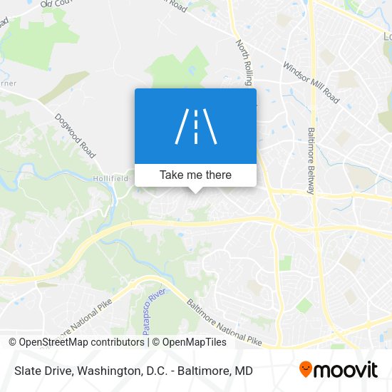 Slate Drive map