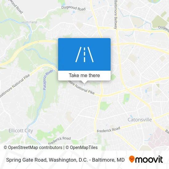 Spring Gate Road map
