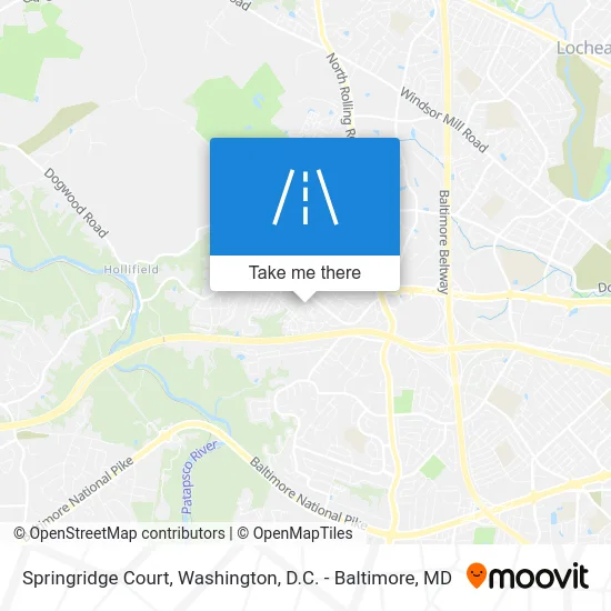 Springridge Court map