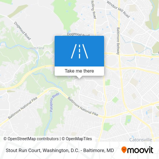 Mapa de Stout Run Court