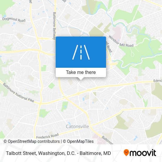Talbott Street map