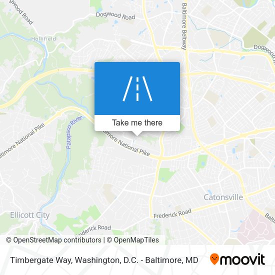 Timbergate Way map