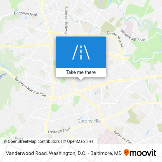 Vanderwood Road map