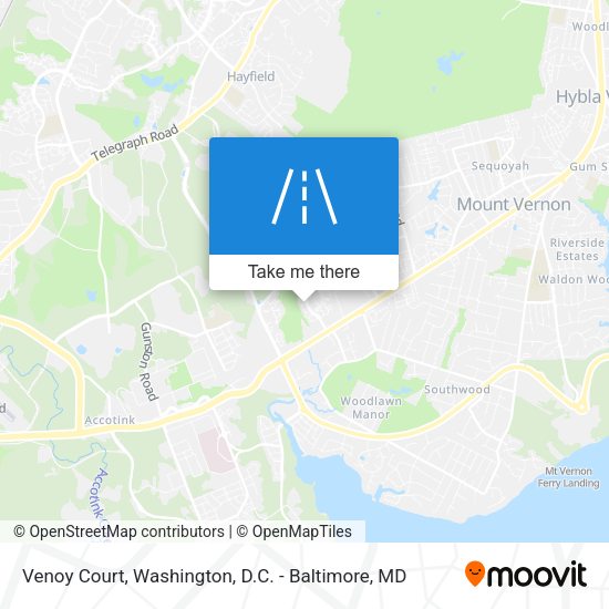 Venoy Court map