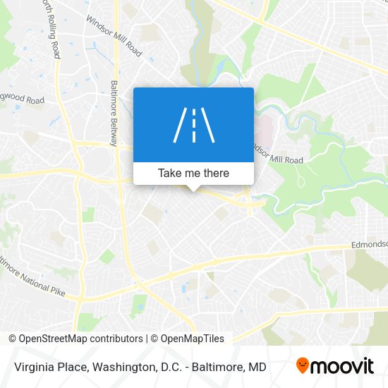 Virginia Place map