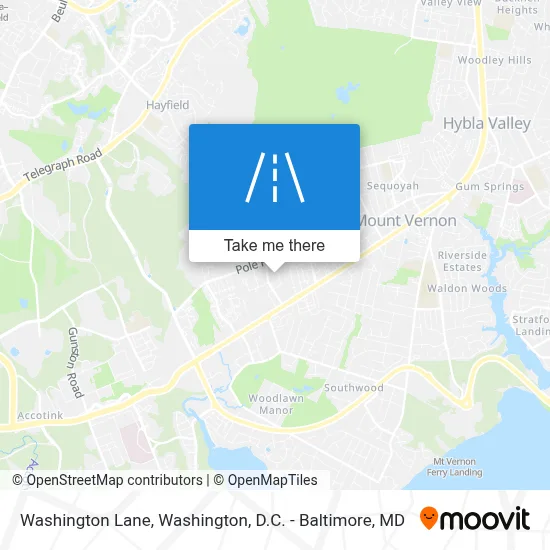 Washington Lane map