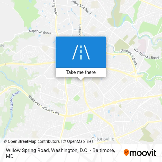 Willow Spring Road map