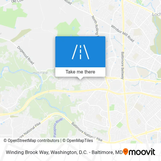 Winding Brook Way map