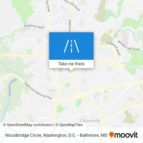 Woodbridge Circle map