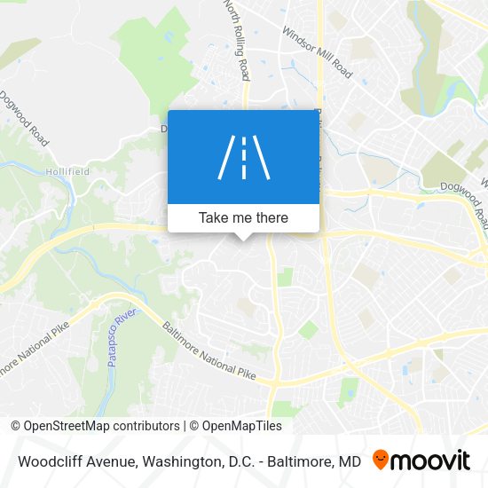 Woodcliff Avenue map