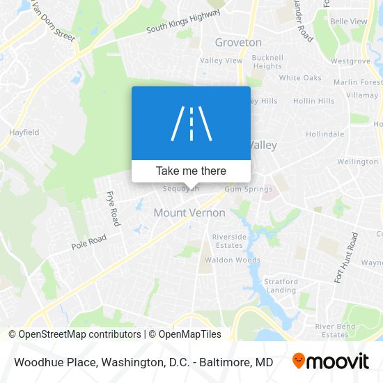 Mapa de Woodhue Place