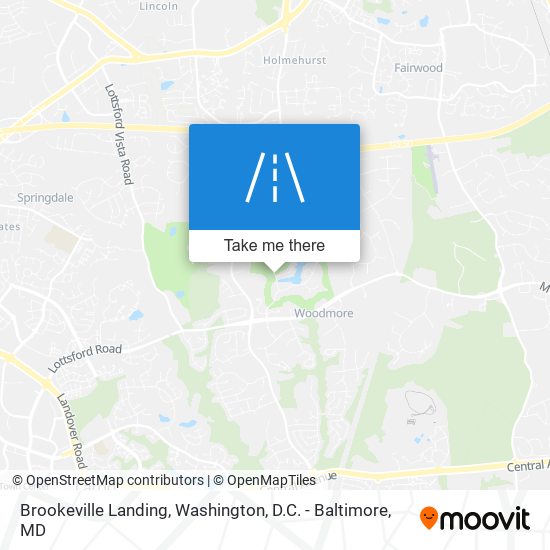 Brookeville Landing map
