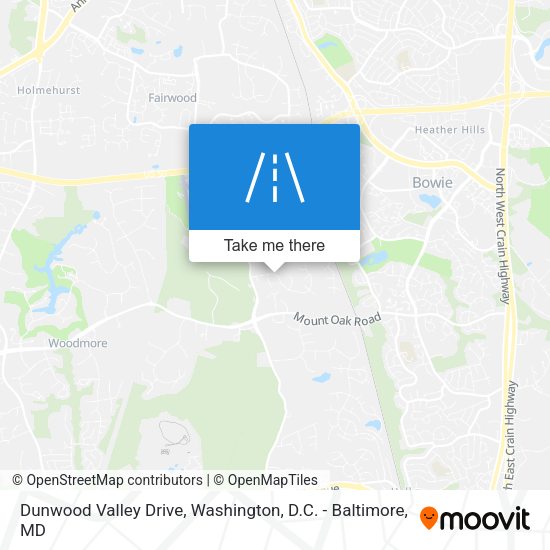 Dunwood Valley Drive map