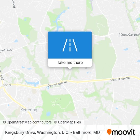 Kingsbury Drive map
