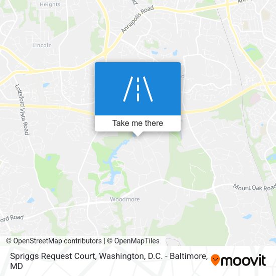 Mapa de Spriggs Request Court