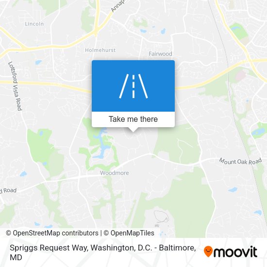 Spriggs Request Way map