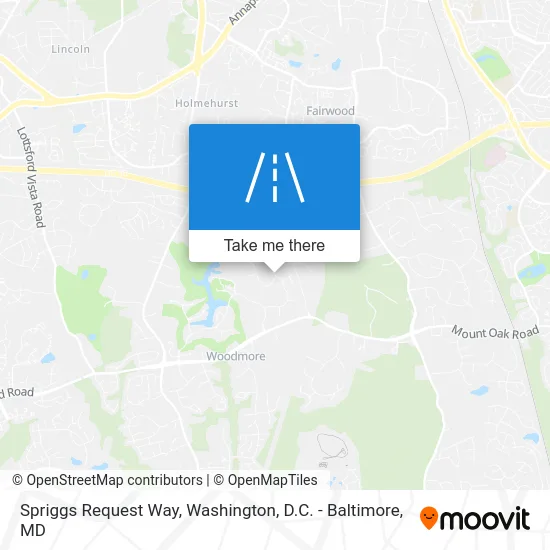 Spriggs Request Way map