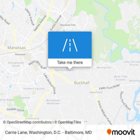 Carrie Lane map