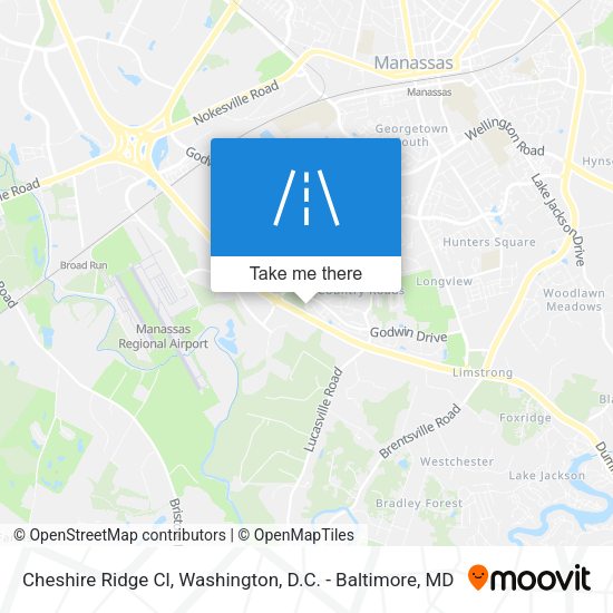 Mapa de Cheshire Ridge Cl
