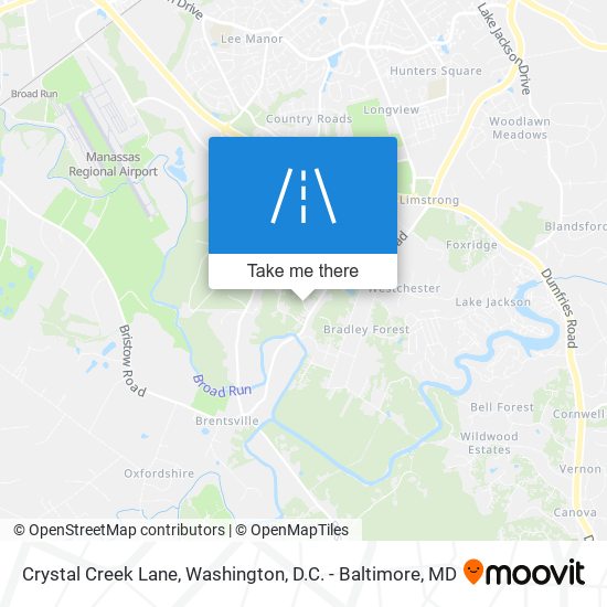 Crystal Creek Lane map