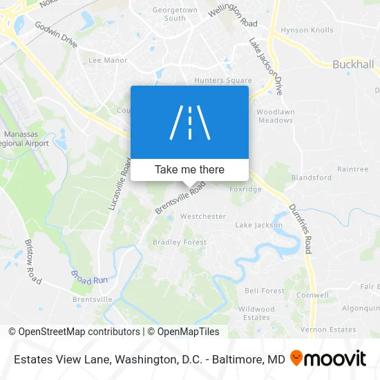 Estates View Lane map
