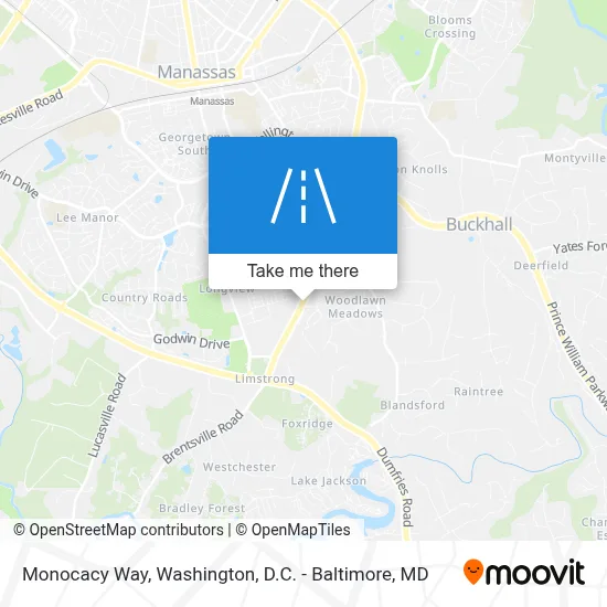Monocacy Way map