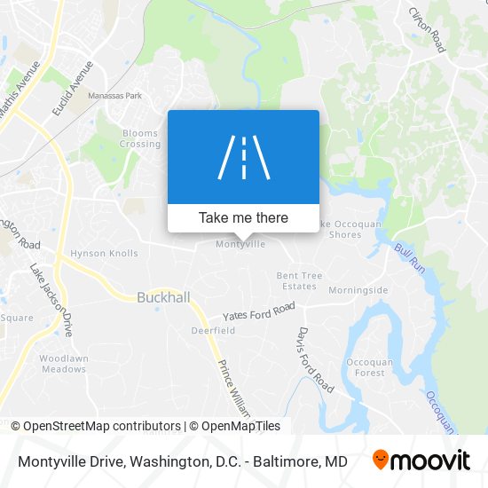 Montyville Drive map