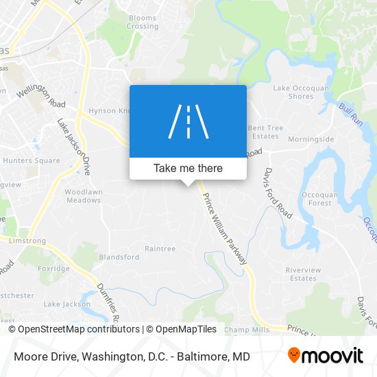 Moore Drive map