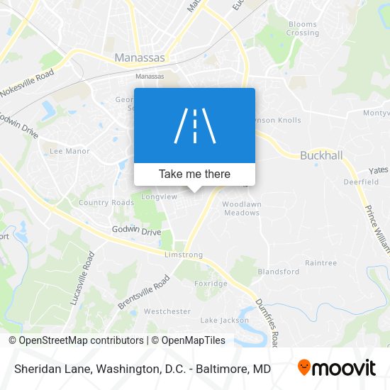Sheridan Lane map